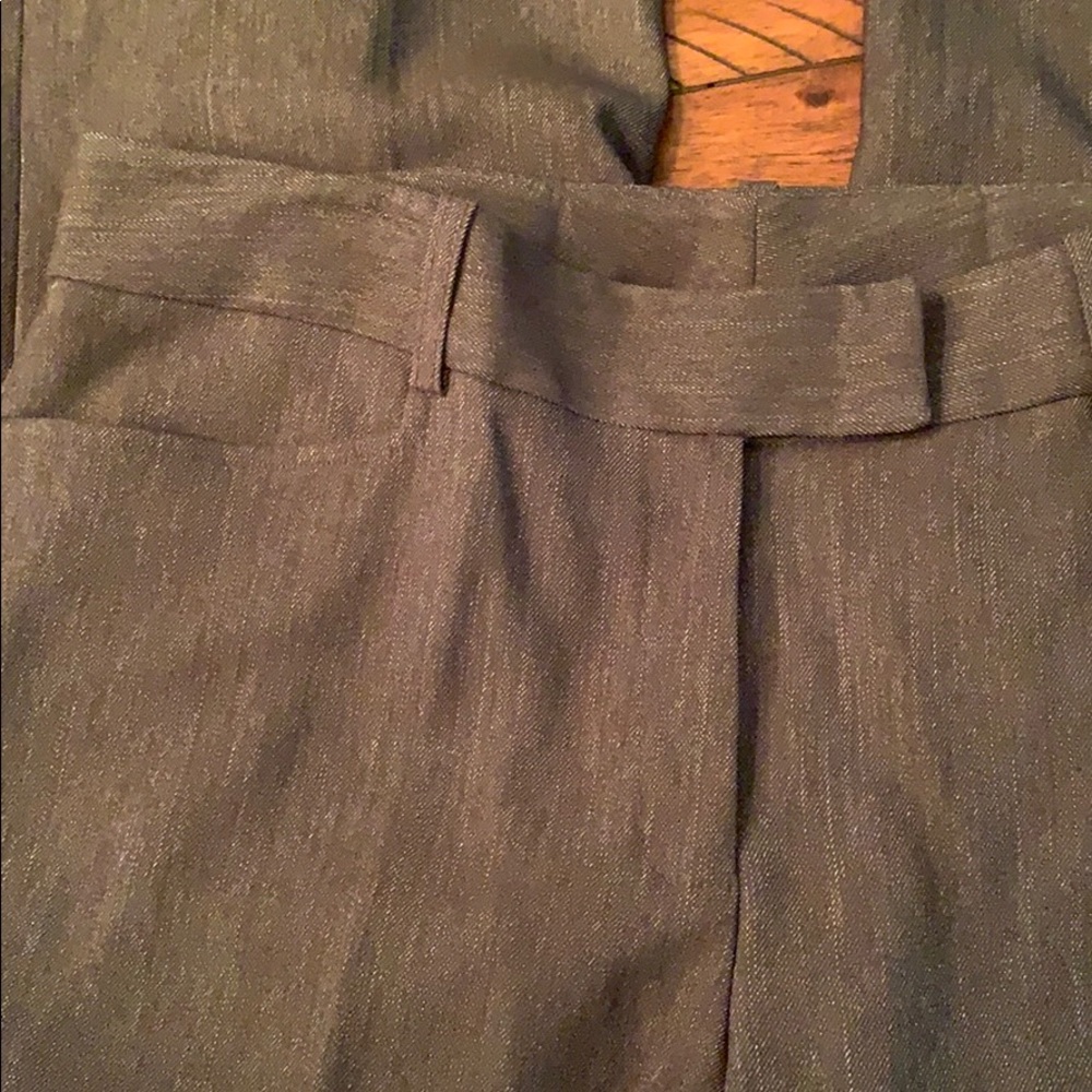 Tahari Solid Single Button Pant Suit Olive Green - Picture 15 of 16